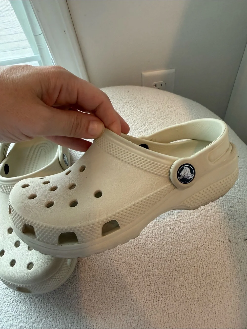 CROCS Kids Classic Clog in Light Cream